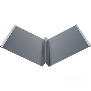 Tôle de <span class=keywords><strong>vallée</strong></span> en métal de toit moderne en forme de W 10ft 26ga 24 pouces durable et anti-corrosion avec ourlet ou sans option d'ourlet - Product Image 1