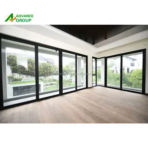 ADVANCE-puertas correderas de aluminio para puerta de entrada delantera, ventanas y puertas de vidrio