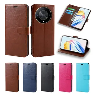 Deri manyetik Flip telefon kılıfı için onur X50 X9A X8A X7A X6A X9B 5G 2023 kitap cep telefonu kılıfı cüzdan Fundas Coque Celulares