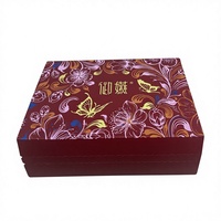 Boîte Cadeau Haut de Gamme Écologique Nid d'Oiseau en Carton Réutilisable avec Fermeture Éclair en Feuille d'Aluminium pour Promotion en Supermarché, Finition Bronzée
