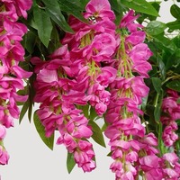 Fleurs artificielles de glycine violette, guirlande de plafond, décoration intérieure suspendue pour mariage et maison