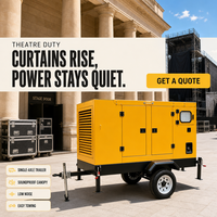 Groupe électrogène diesel 440 kW avec panneau de mise en marche automatique en cas de panne de réseau pour station d'alimentation primaire avec remorque