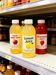 Amostra Grátis de Garrafas Personalizáveis e Recicláveis Transparentes para Bebidas como Leite e Suco com Vários Tampas - Product Image 2