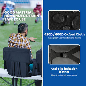 सूरजमुखी SFY2990-8 पोर्टेबल गर्म स्टेडियम की कुर्सी पर लेनिंग आर्मरेस्ट 6 समायोज्य तह तह बाहरी कुर्सियां के लिए - Product Image 6