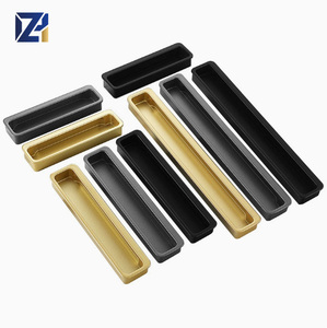 مقابض سحب مخفية مدمجة من الألومنيوم للأدراج والخزائن والأبواب المنزلقة للأثاث - Product Image 1