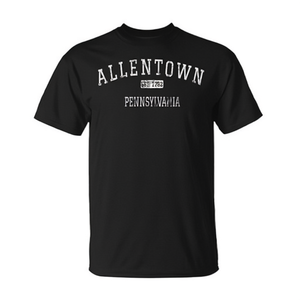 T-shirt vintage Allentown Pennsylvania da uomo, vestibilità classica, 100% cotone, girocollo, manica corta - Product Image 3