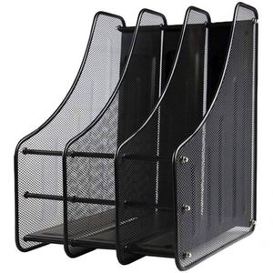 Porte-revues de bureau en métal à 3 sections, de qualité supérieure, très vendu, pour organiser les magazines et les documents - Product Image 1