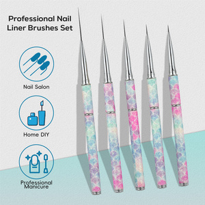 <span class=keywords><strong>ปากกา</strong></span>แต่งเล็บ<span class=keywords><strong>ล</strong></span>ายไล่สีแบบกลิตเตอร์ ดีไซน์ถอดได้ รุ่นใหม่ยอดนิยม ขนาด 7/9/12/20/25 มม. ชุดแปรงวาด<span class=keywords><strong>ล</strong></span>ายเล็บ - Product Image 4