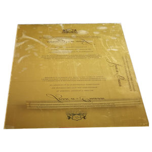 مرآة زخرفية بوهيمية أنيقة مخصصة لدعوة الزفاف مادة بلاستيكية لحفلات الزفاف - Product Image 3