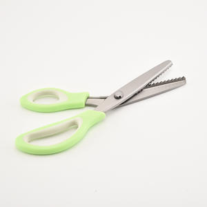 プロの快適な縫製多目的ステンレス鋼ブレードブラントチップ鋸歯状グリップジグザグはさみピンキングシアー - Product Image 5