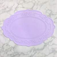 Napperon en silicone Tapis de table à manger Napperons de cuisine en relief Plateau Décors de table Napperons Tapis de table en relief