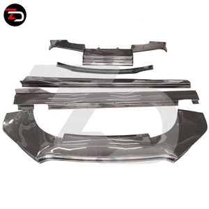 Le plus récent Kit de carrosserie en carbone de becquet de coffre de diffuseur de jupe latérale de lèvre avant de Style ZD pour Porsche <span class=keywords><strong>Macan</strong></span> 95B 3 LCI <span class=keywords><strong>2022</strong></span> Up - Product Image 3