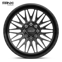 Jantes en alliage forgé noir brillant FANXI 24x14 22x12 forgées pour Ford F250 8x170 8x180 8x165.1 6x139.7 6x5.5 5x5.5 pour Ram1500 2500