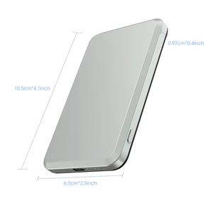 พาวเวอร์แบงค์แบบพกพาขนาดเล็ก 5000mAh Pd 20W รองรับการชาร์จเร็วแบบไร้สาย ดีไซน์บางเฉียบ พร้อมแม่เหล็ก  สำหรับ iPhone  รับสกรีนโลโก้ - Product Image 5