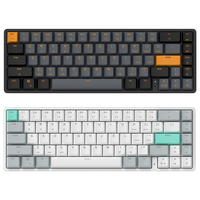 Teclado Mecánico Gamer CNC de 67 Teclas, Teclado Programable Árabe, Teclado Mecánico Inalámbrico RGB de 84 Teclas