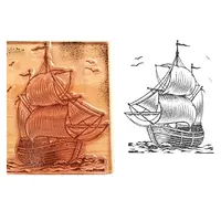 Wooden Rubber Stamp with Custom Logo