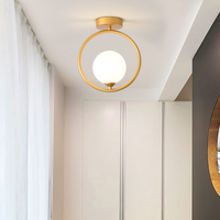 Luminaires de plafond en fer LED créatifs, luminaires modernes pour chambre à coucher