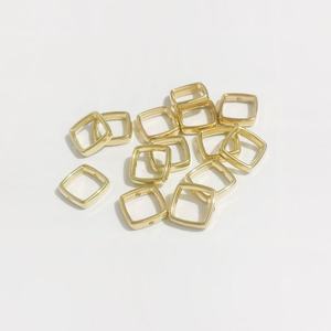 <span class=keywords><strong>Perline</strong></span> distanziatrici quadrate in acrilico da 14 mm, placcate CCB, cave a due fori, oro e argento, per creazione di gioielli fai da te (collane e bracciali) - Confezione all'ingrosso - Product Image 6