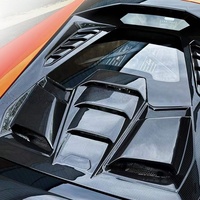 Kit carrosserie capot moteur arrière en fibre de carbone sèche Tecnica Style pour Lamborghini Huracan LP580 LP610 Evo Upgrade