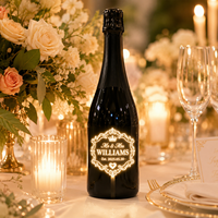 Autocollant LED pour bouteille de vin PET, personnalisation du logo de la marque Longstargift, amélioration visuelle du marketing de l'alcool