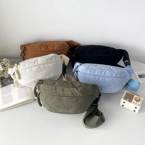 Riñonera deportiva para estudiantes de pana informal <span class=keywords><strong>y</strong></span> sencilla con estilo, riñonera para adolescentes al por mayor, riñonera personalizada barata para exteriores, riñonera para el pecho - Product Image 1