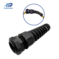 PG21 Plastic CordGrip Nylon Strain Relief Flex Protecting CE ROHS Spiral Cable Glands
