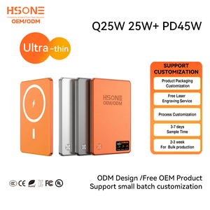 Batería Externa Magnética Inalámbrica Semi-Sólida LC18, 15W 20W PD, Pantalla TFT, Ultra Delgada, 5000mAh 10000mAh, OEM Personalizable - Product Image 1