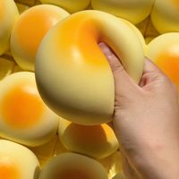 Squishies en forme de pain grillé, à montée lente, ultra-doux et soyeux, aspect réaliste, en stock