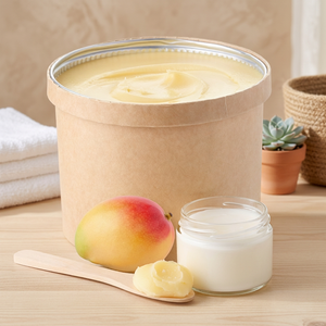 Beurre de mangue certifié biologique COSMOS USDA, hydratant naturel blanchissant, ingrédient cosmétique corporel, export en vrac FOB Bénin - Product Image 3