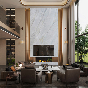 Kings-Wing 2025 bầu trời mới bằng đá cẩm thạch trắng dày 20mm sàn phòng khách nền đá trắng đá cẩm thạch bước khối - Product Image 4