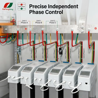 Armoire de compensation de phase fractionnée GGJ 60-320kvar, batterie de condensateurs monophasés pour charge électrique commerciale asymétrique