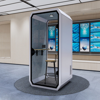 Cabine de réunion de bureau écologique insonorisée, cabine de travail insonorisée, cabine acoustique