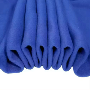 Manta de lana sólida azul océano de alta calidad, Polar manta de lana, ribete impermeable - Product Image 4