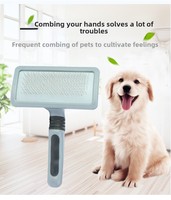 Pointe carrée personnalisée aiguille peigne en tissu épilation pour animaux de compagnie outil de beauté en plastique chien produit de nettoyage pour le toilettage