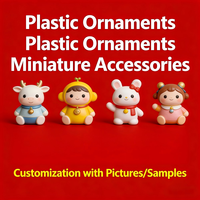 Ornements miniatures de dessins animés, mignons tabourets, poupées couple, mini artisanat en plastique, poupées créatives DIY pour la décoration de jardin, de maison et de bonsaï