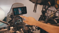 Système de suivi GPS pour moto Aoocci C6 Pro avec double caméra 1080P, navigation sans fil Apple CarPlay Android Auto