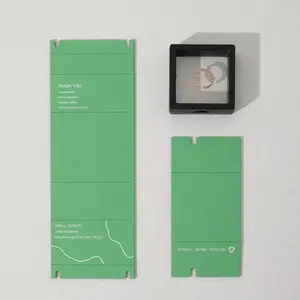 Box Printing Portable Foldable Mini Pendants Earrings Rings Gift Jewelry Cardboard Paper Box