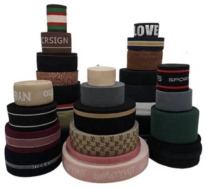 Mạnh mẽ bền vững độ đàn hồi boxer Dây thắt lưng Jacquard Spandex/Nylon dệt đàn hồi vải Oeko-tex chứng nhận - Product Image 1