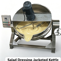 Marmite chauffante inclinable pour vinaigrette avec agitateur, cuve de mélange électrique pour sauces salade