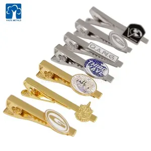 2024 hot sell clothes tie metal clip customized logo 3D hard enamel bot tie ajustable clip