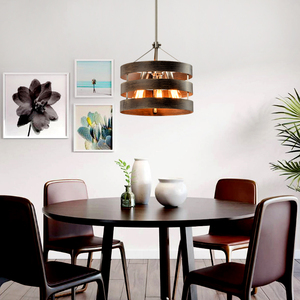Tradizionale <span class=keywords><strong>Cucina</strong></span> Soggiorno a Sospensione Lampade Paralume Nero Industriale Moderna Lampada a Sospensione - Product Image 4