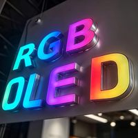Lettres lumineuses RGB, signalétique en métal pour affichage intérieur et extérieur