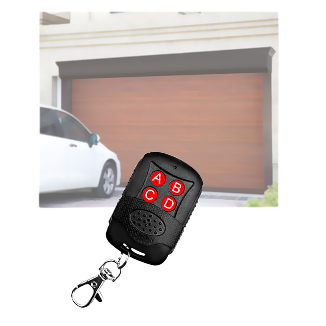 Aiba AB037 315mhz Wireless RF Remote Control 12V Key Fob Electric Gate Garage Door Opener ABS Material Waterproof Black Clone