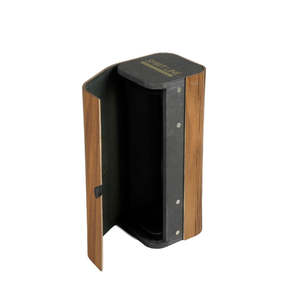 Caja de Regalo de Vino de Madera Cúbica Personalizable DS con Material Reciclable para Regalos y Manualidades - Product Image 1