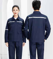 Combinaison de travail antistatique à manches longues, nouveaux ensembles de vêtements de travail, bande réfléchissante, uniformes de travail à manches longues