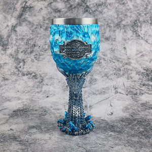 Gobelet de jeu de glace et de feu créatif <span class=keywords><strong>7</strong></span> OZ tasse en acier inoxydable en résine GTA30 Dragon Power avec motif de dragon de glace - Product Image 6