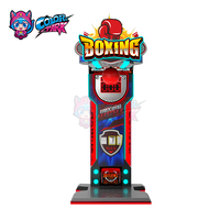 Machine de boxe colorée à monnayeur pour parc d'attractions, test de force pour adultes, machine de jeu d'arcade de boxe, distributeur automatique de boxe