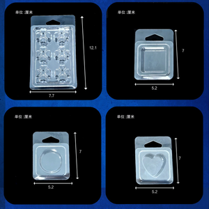 Spot vela blister 6 rejilla 8 rejilla aromaterapia cera bloque aceite esencial caja de plástico transparente cera derretir embalaje <span class=keywords><strong>Shell</strong></span> - Product Image 2