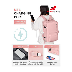 Mochila Grande Impermeable para Mujer, 40L, Unisex, con Puerto de Carga USB, Venta al Por Mayor - Product Image 2