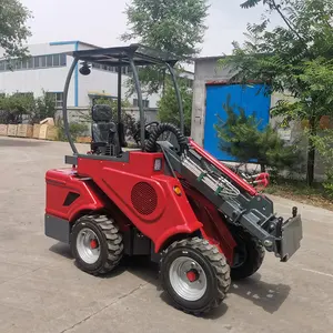 4x4 Wheel Drive Electric Power Front End Loader DY620E Battery Small Garden Farm Wheel Loader For Sale